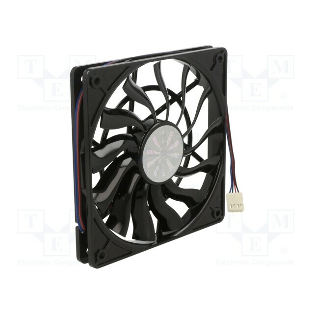 Akasa Fan: DC; 120x120x15mm; axial; 12VDC