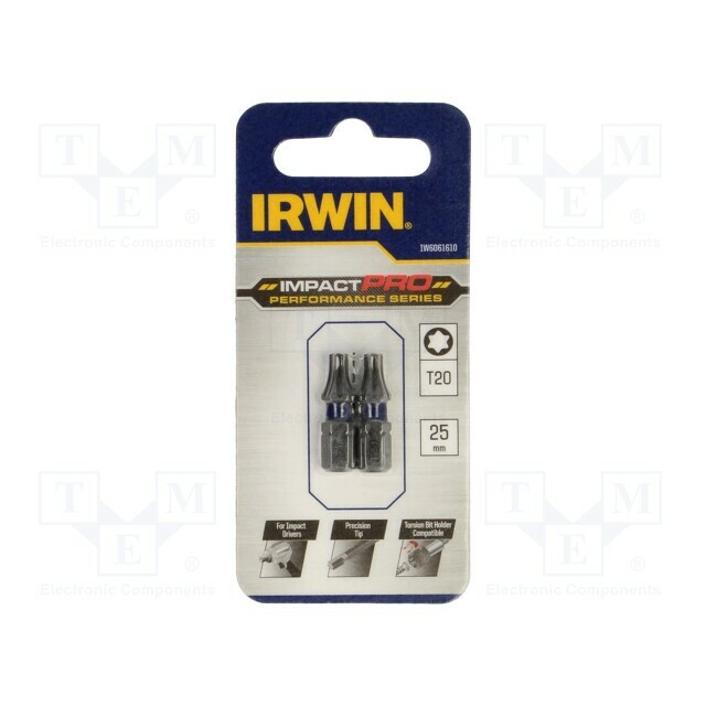 IRWIN Screwdriver bit; Torx®; TX20; 1/4&quot