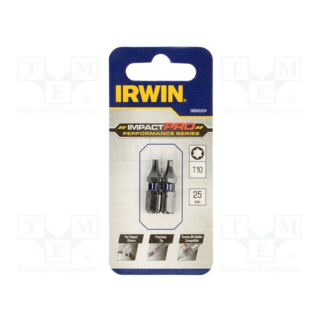 IRWIN Screwdriver bit; Torx®; TX10; 1/4&quot