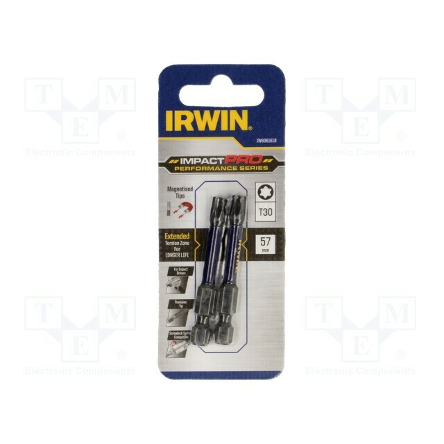 IRWIN Screwdriver bit; Torx®; TX30; 1/4&quot
