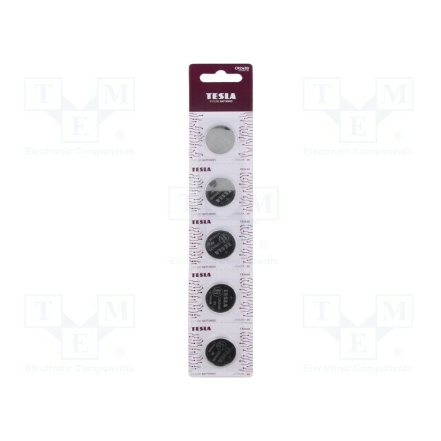 TESLA BATTERIES Battery: lithium; coin; CR2430