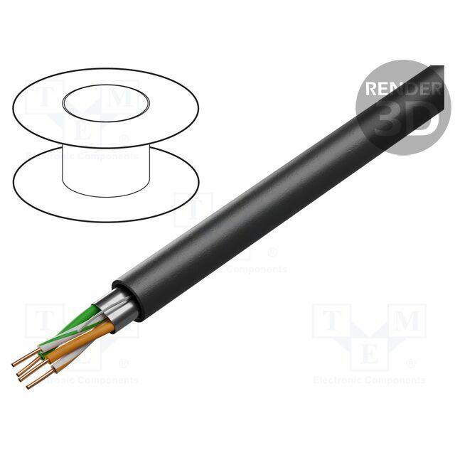 BELDEN Wire; F/UTP; 2x2x24AWG; industrial Ethernet