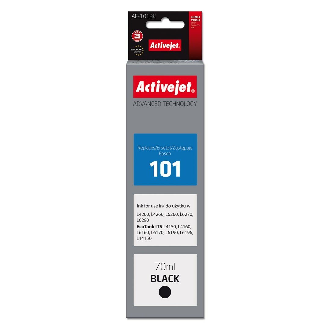 Activejet AE-101BK Ink Bottle (Replacement Epson