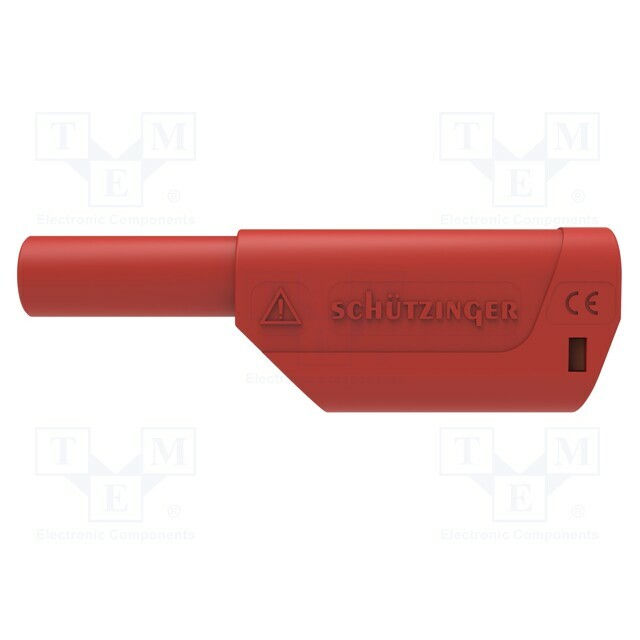 SCHUTZINGER Laboratory connector: 4mm banana; plug