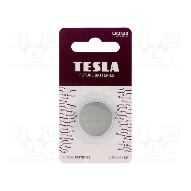TESLA BATTERIES Battery: lithium; coin; CR2430