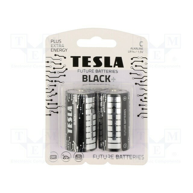 TESLA BATTERIES Battery: alkaline; C; 1