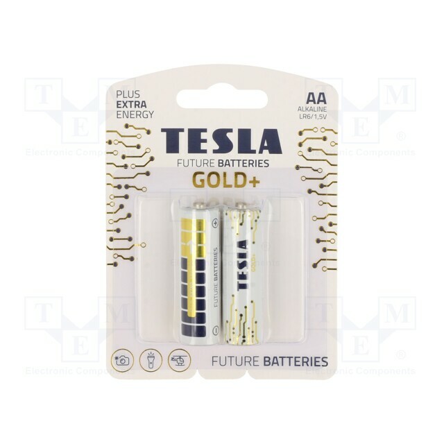 TESLA BATTERIES Battery: alkaline; AA; 1