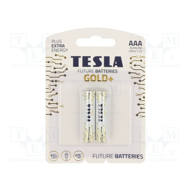 TESLA BATTERIES Battery: alkaline; AAA; 1