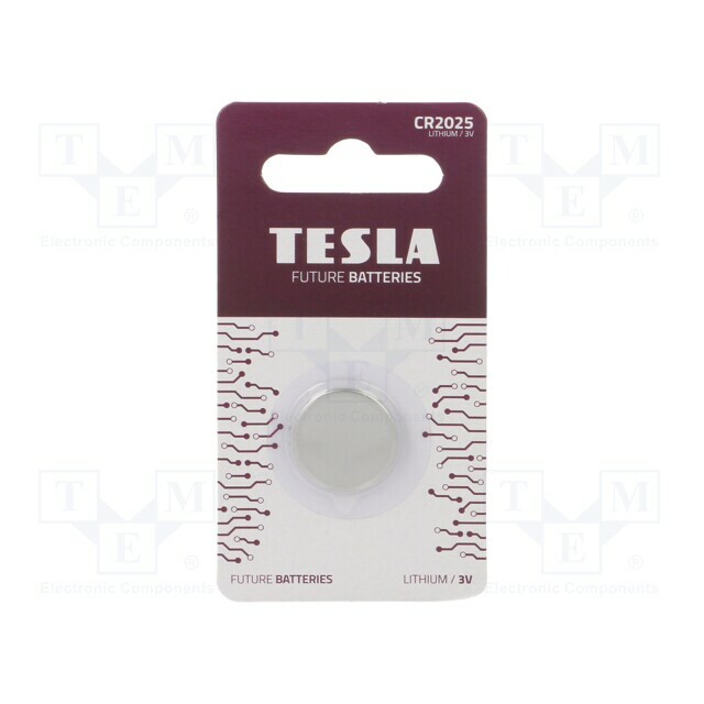 TESLA BATTERIES Battery: lithium; coin; CR2025
