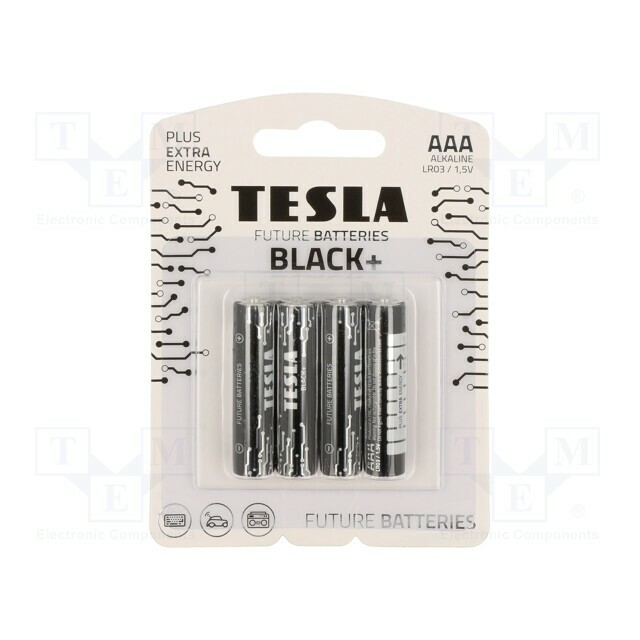 TESLA BATTERIES Battery: alkaline; AAA; 1