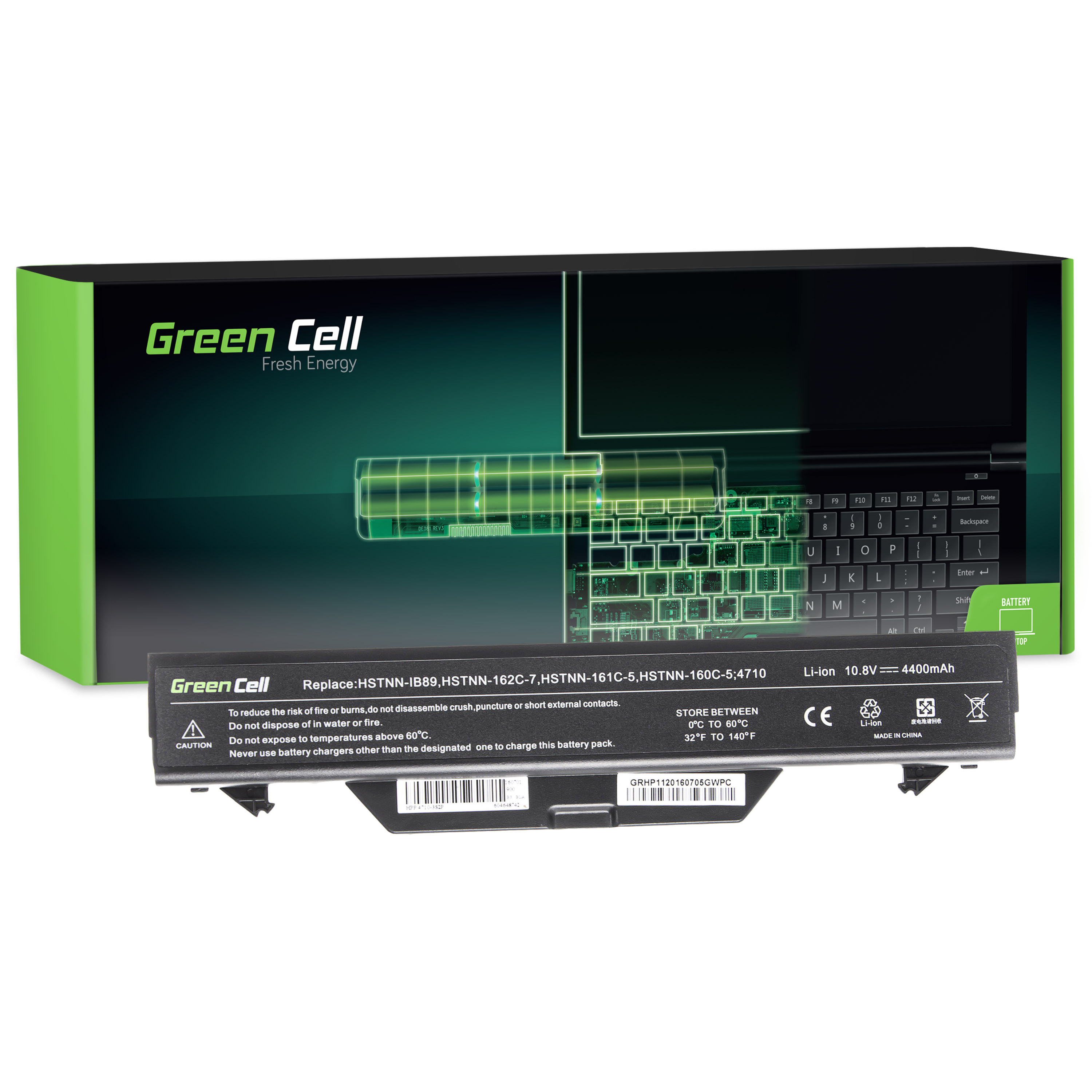 Green Cell Battery ZZ08 for HP