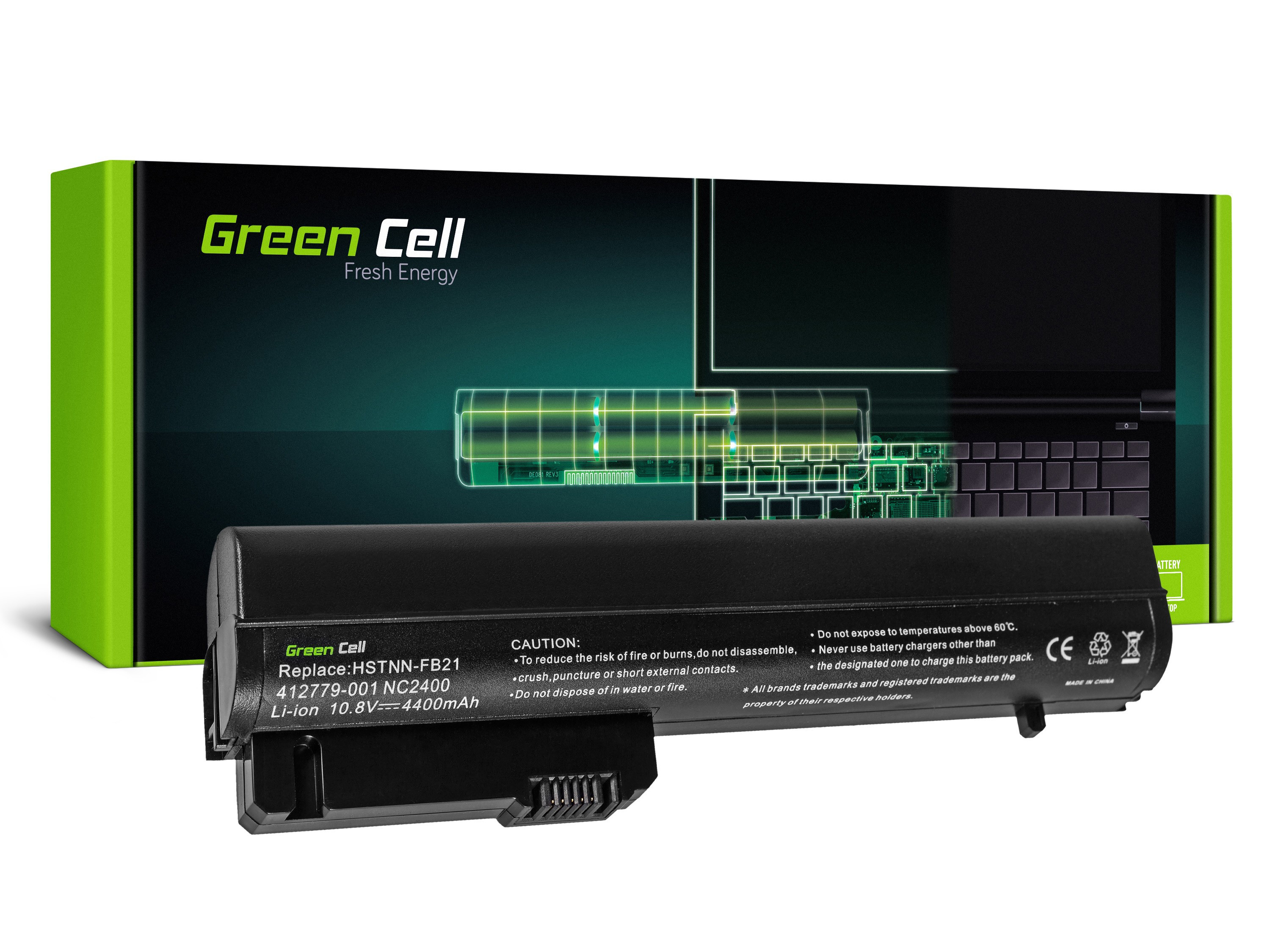Green Cell Battery HSTNN-FB21 for HP