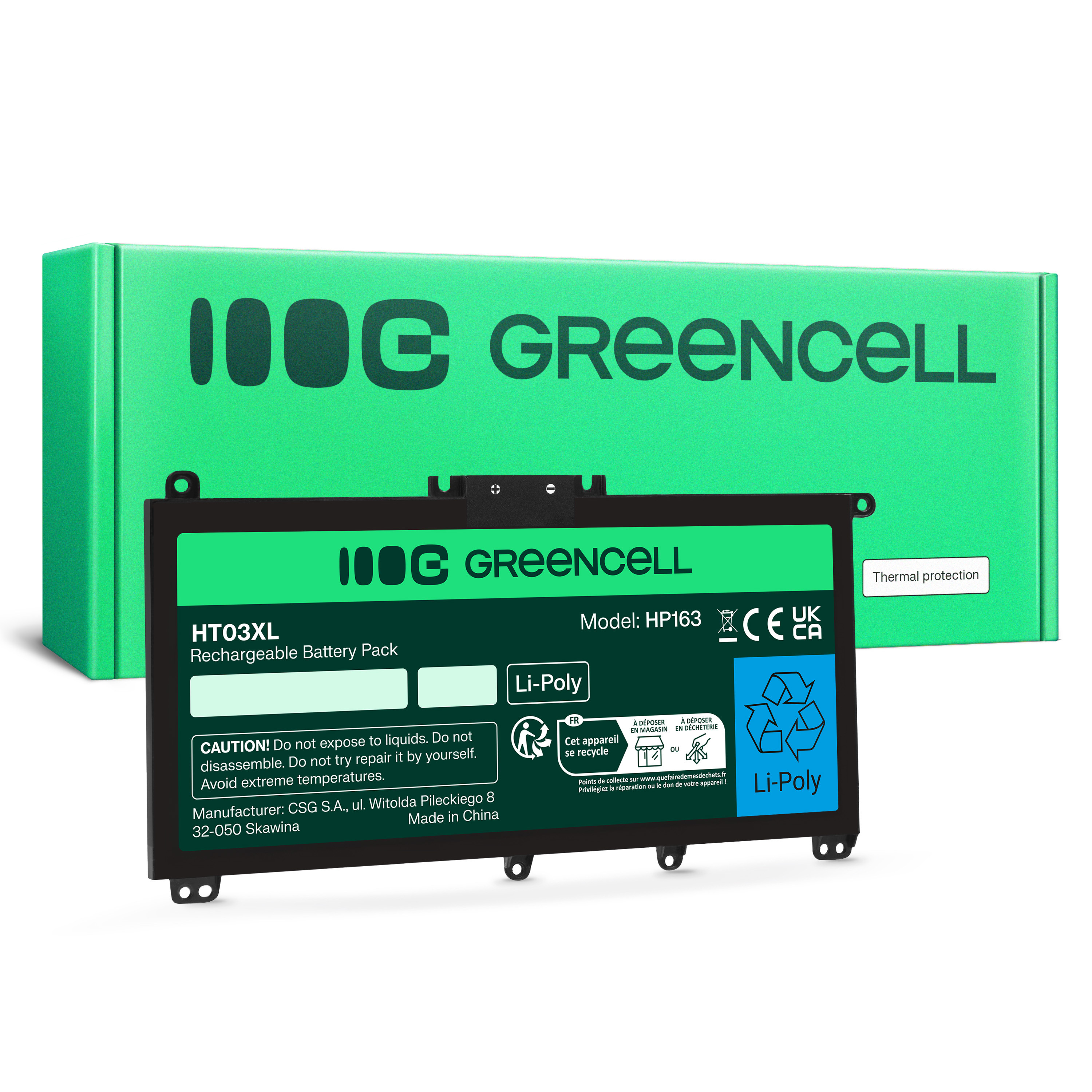Green Cell HT03XL Klēpjdatora Akumulators 11