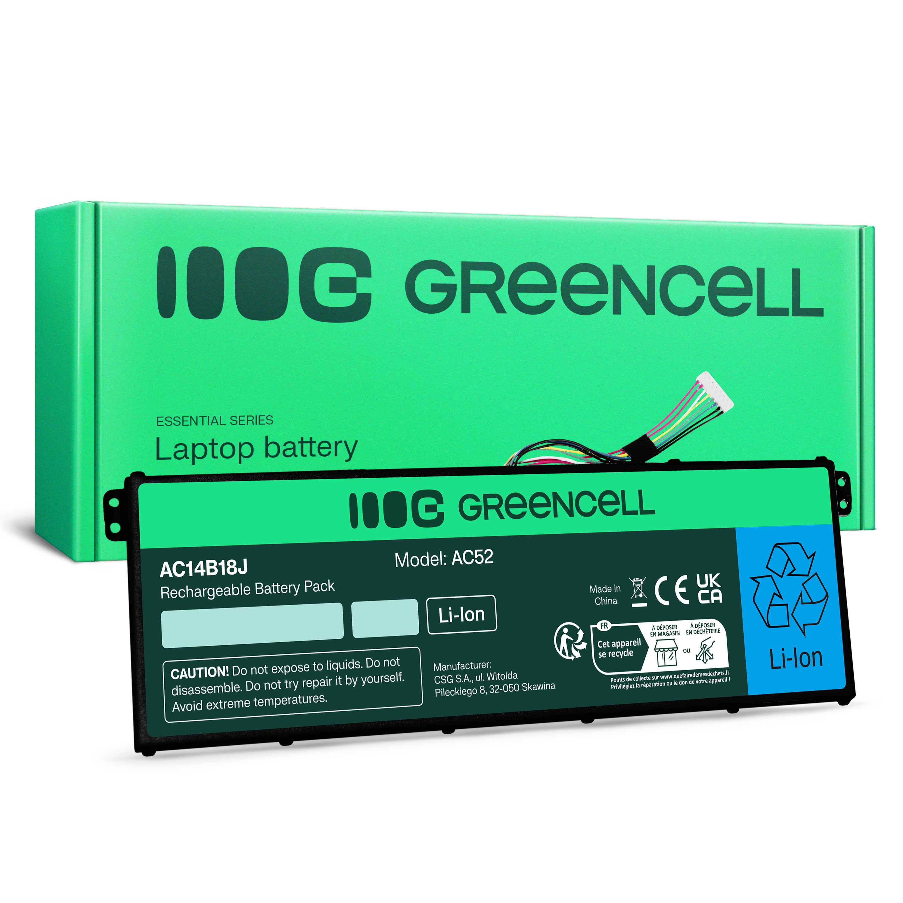 Green Cell Battery AC14B13J AC14B18J for