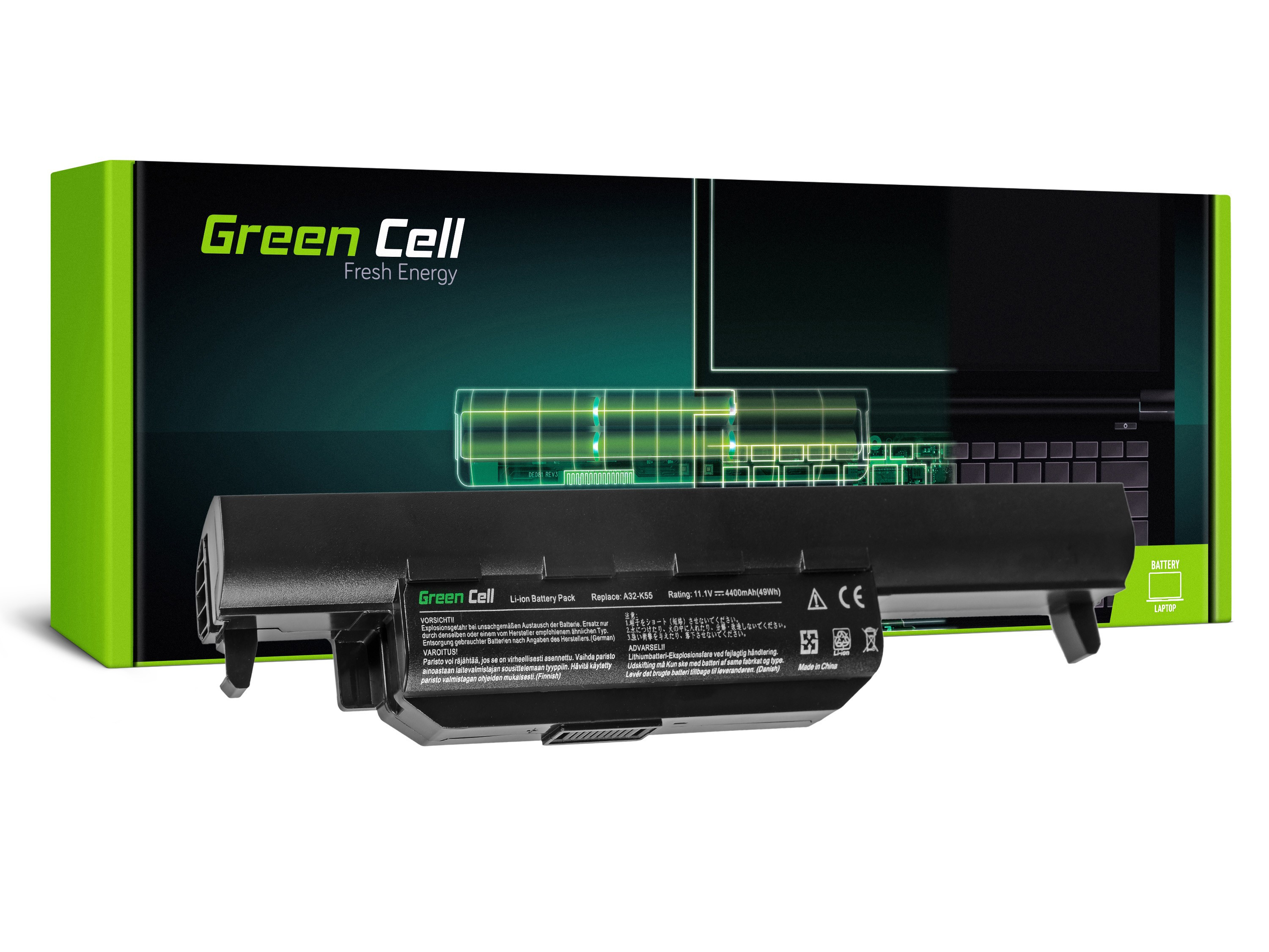 Green Cell Battery for Asus A32-K55