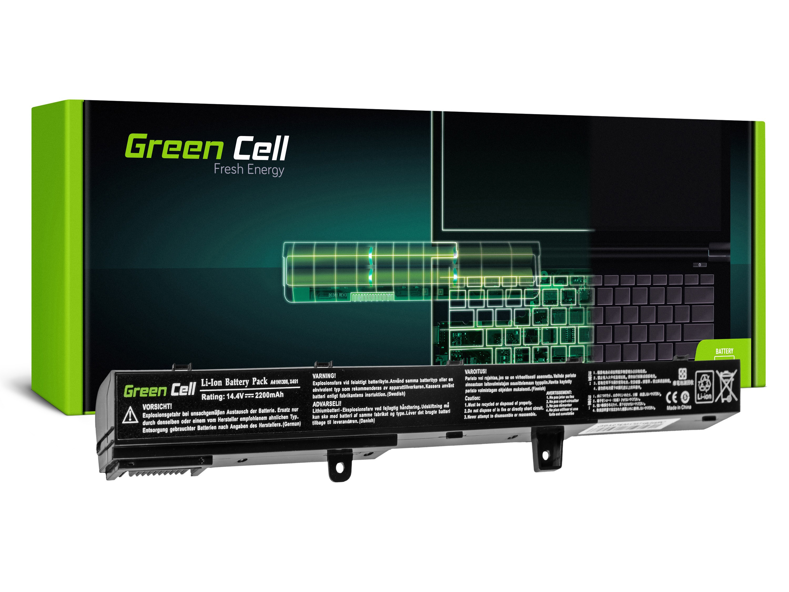 Green Cell Battery for Asus R508