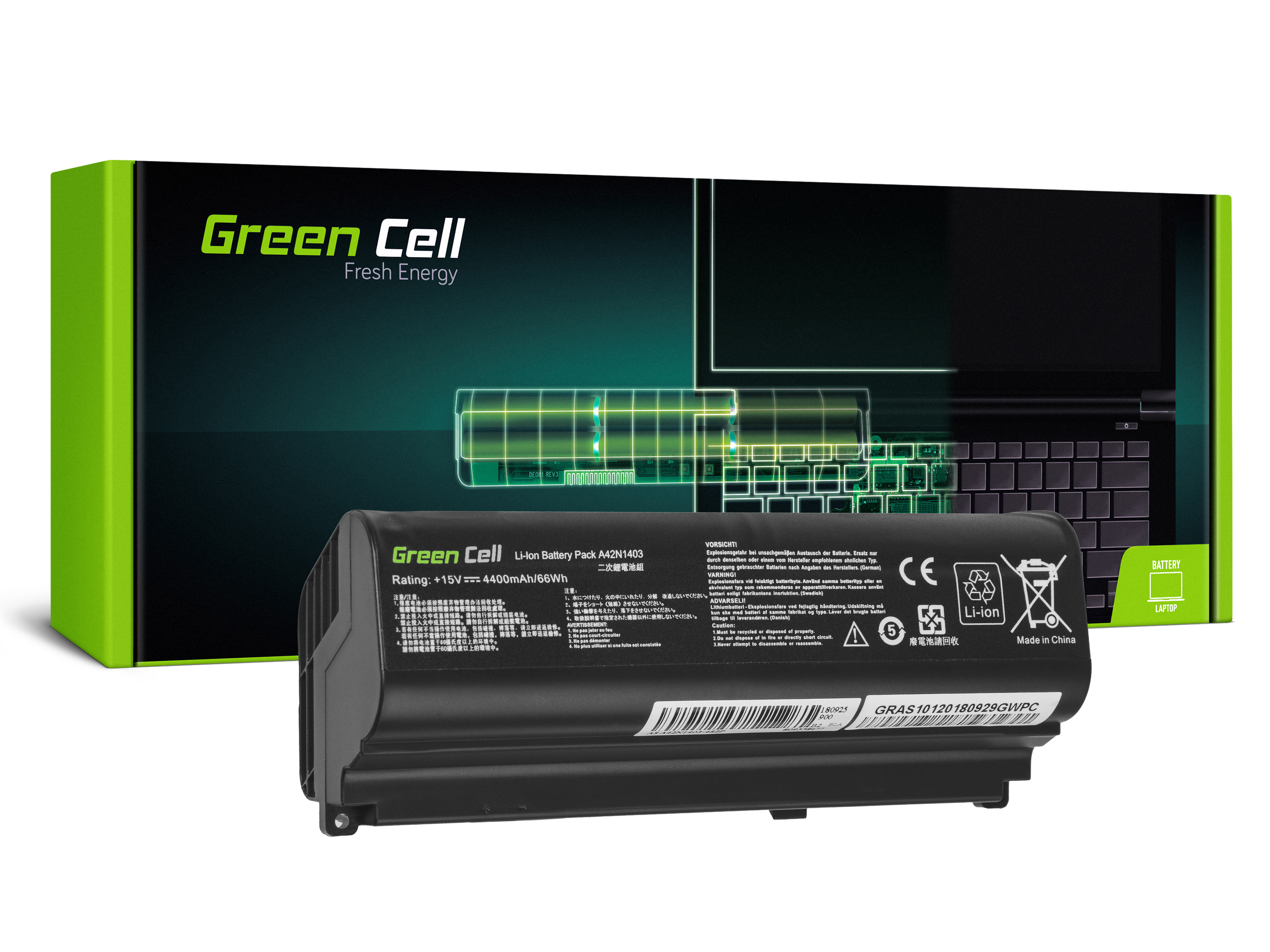 Green Cell Battery A42N1403 for Asus