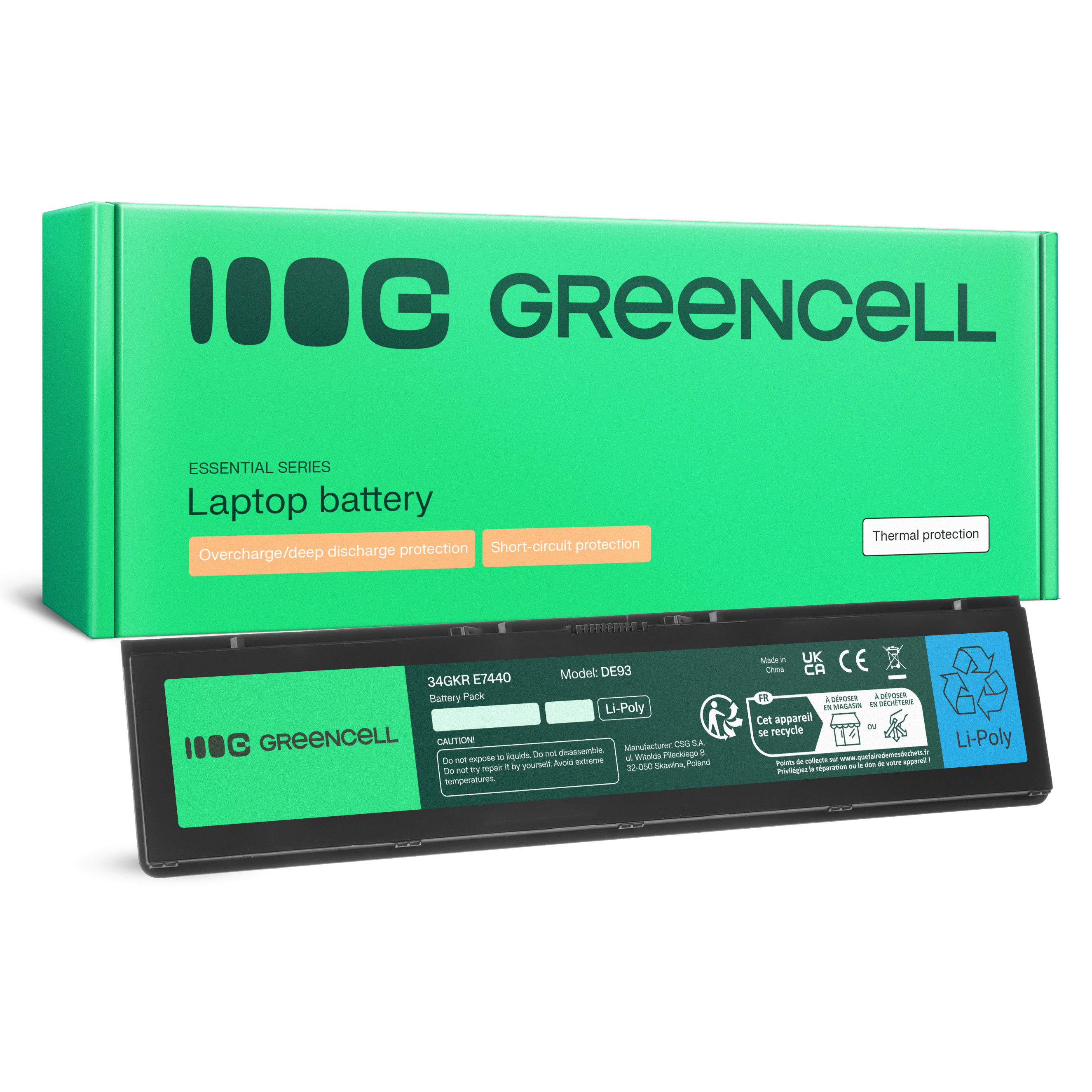 Green Cell Battery for Dell Latitude