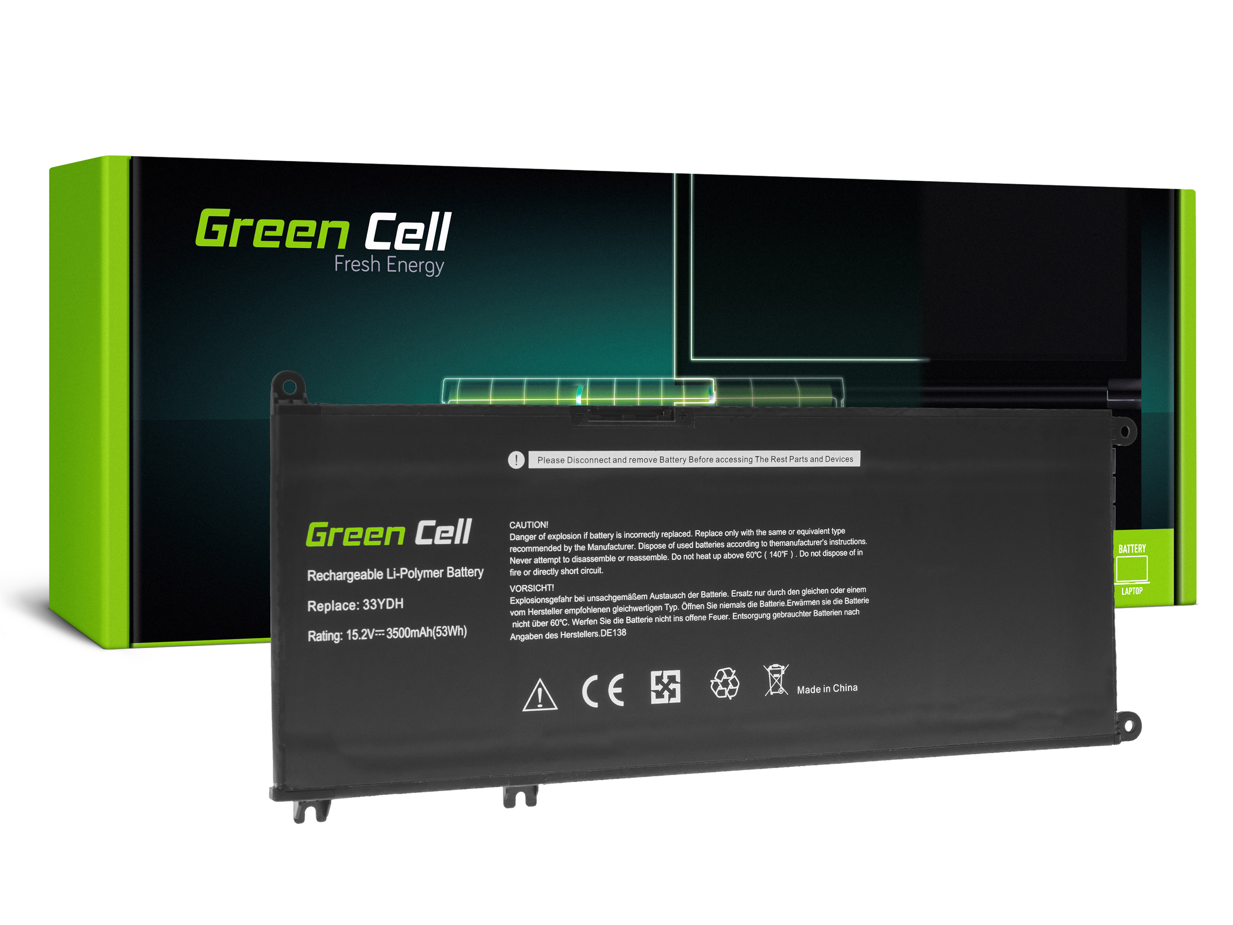 Green Cell Battery 33YDH for Dell