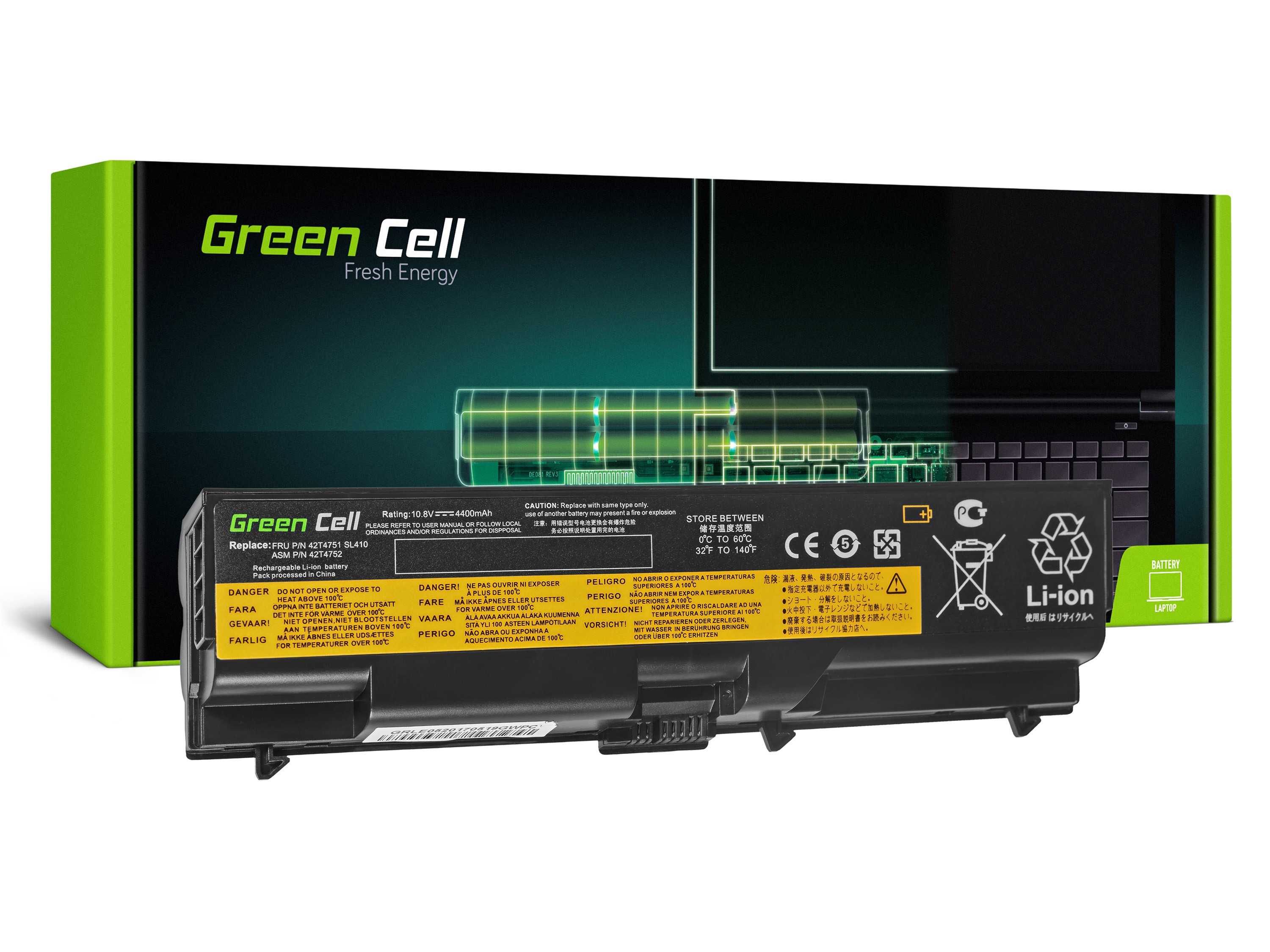 Green Cell Battery for Lenovo ThinkPad