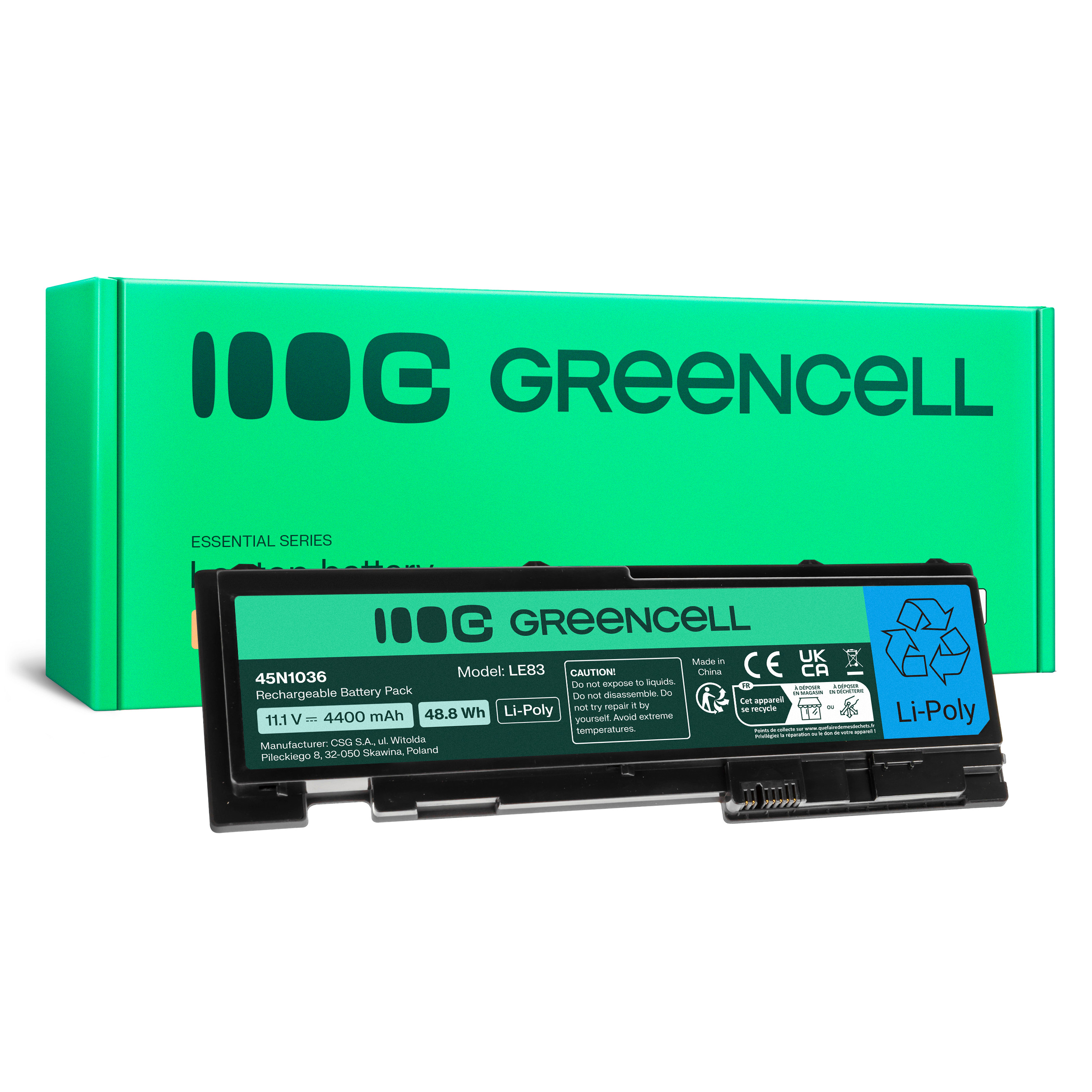 Green Cell Battery 0A36309 42T4844 for