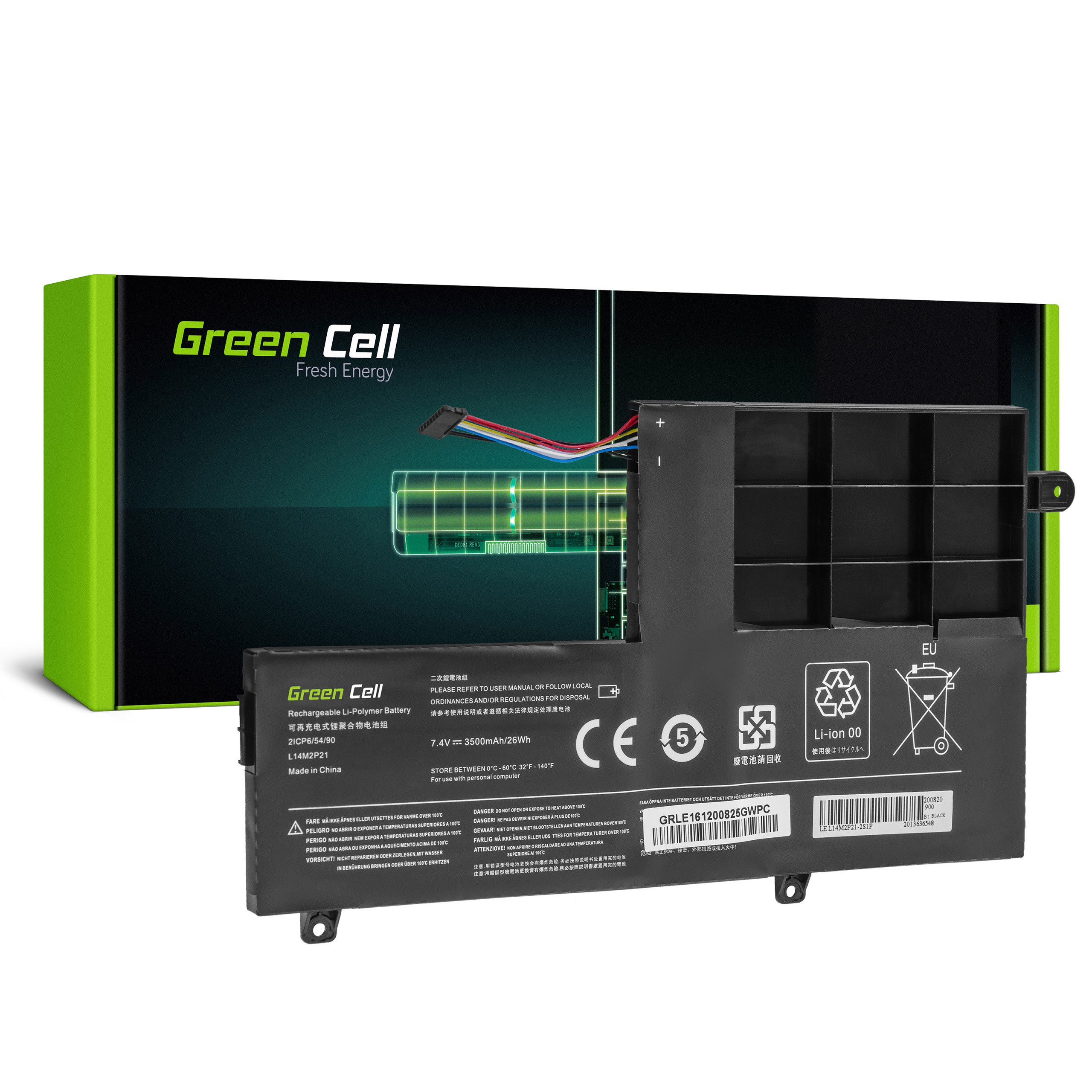 Green Cell L14L2P21 L14M2P21 for Lenovo