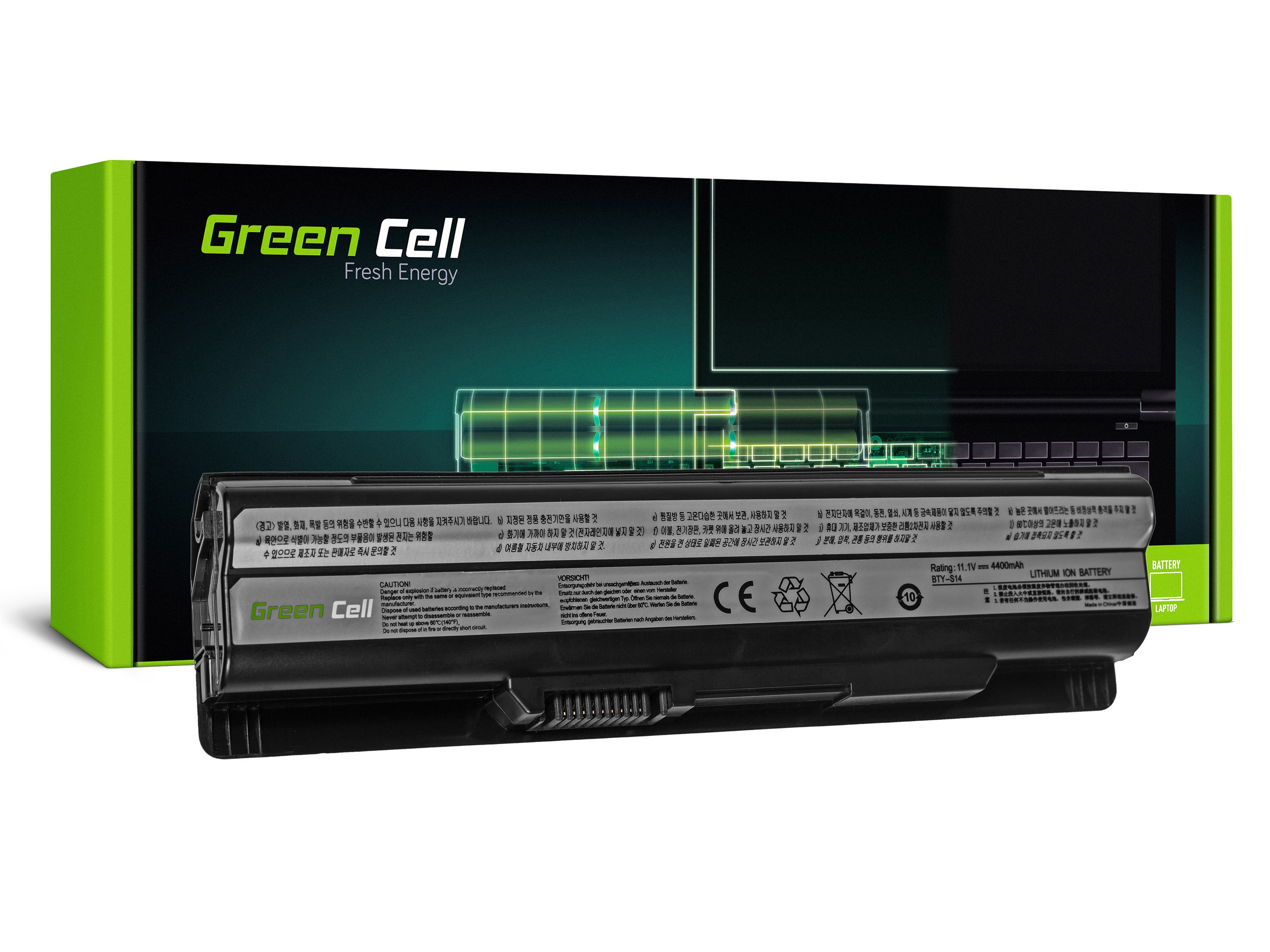 Green Cell Battery BTY-S14 BTY-S15 for