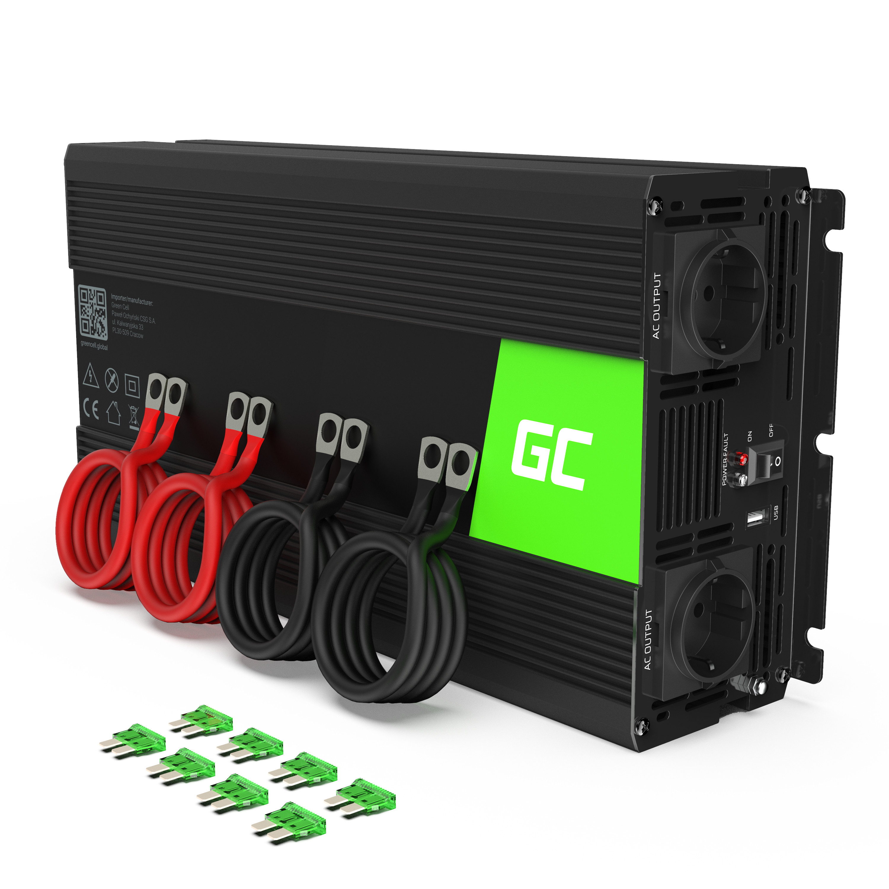 Green Cell Car Power Inverter 12V