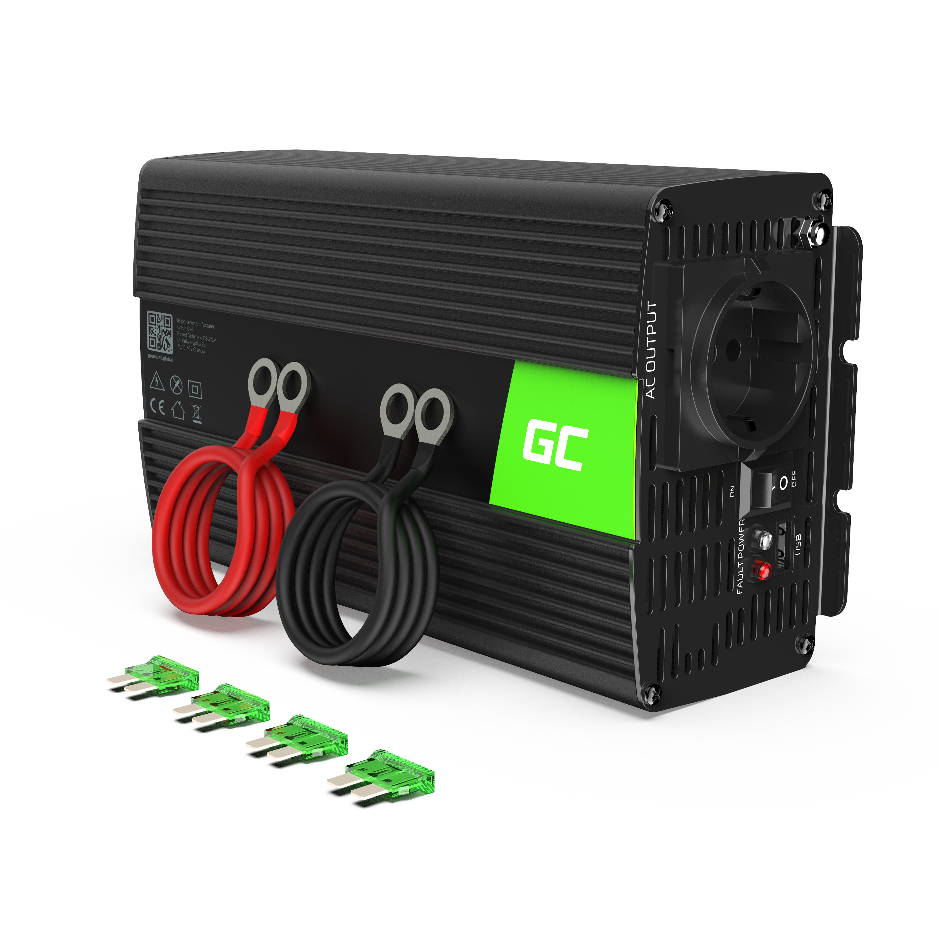 Strāvas pārveidotājs Green Cell Car Power