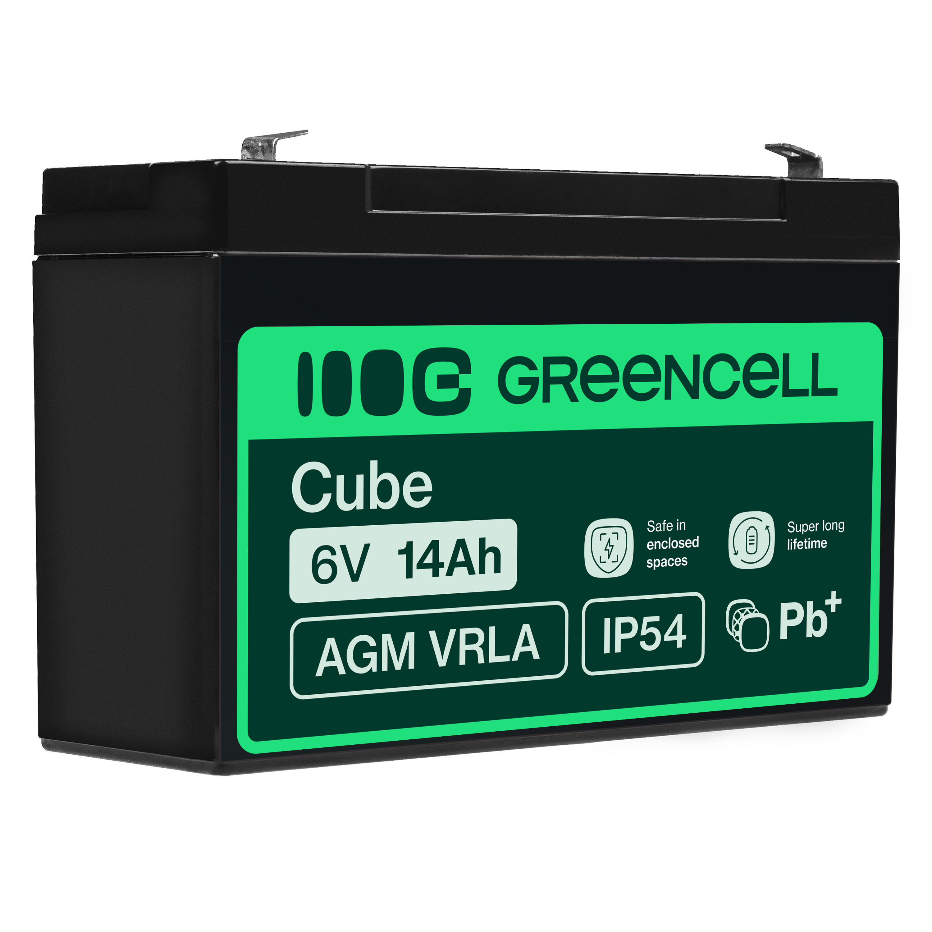 GREEN CELL 6V 14Ah akumulators ::