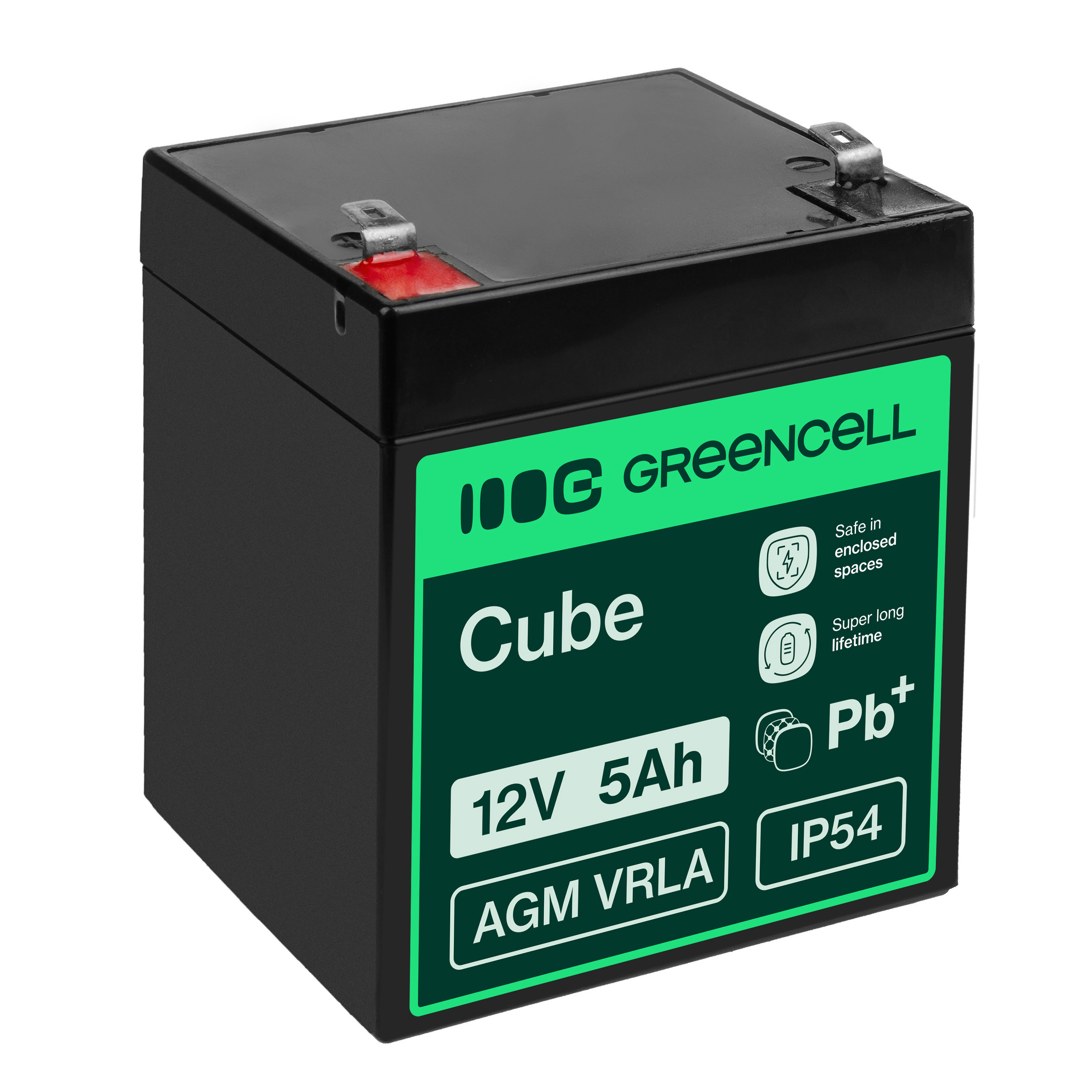 Akumulators AGM 12V 5Ah Green Cell