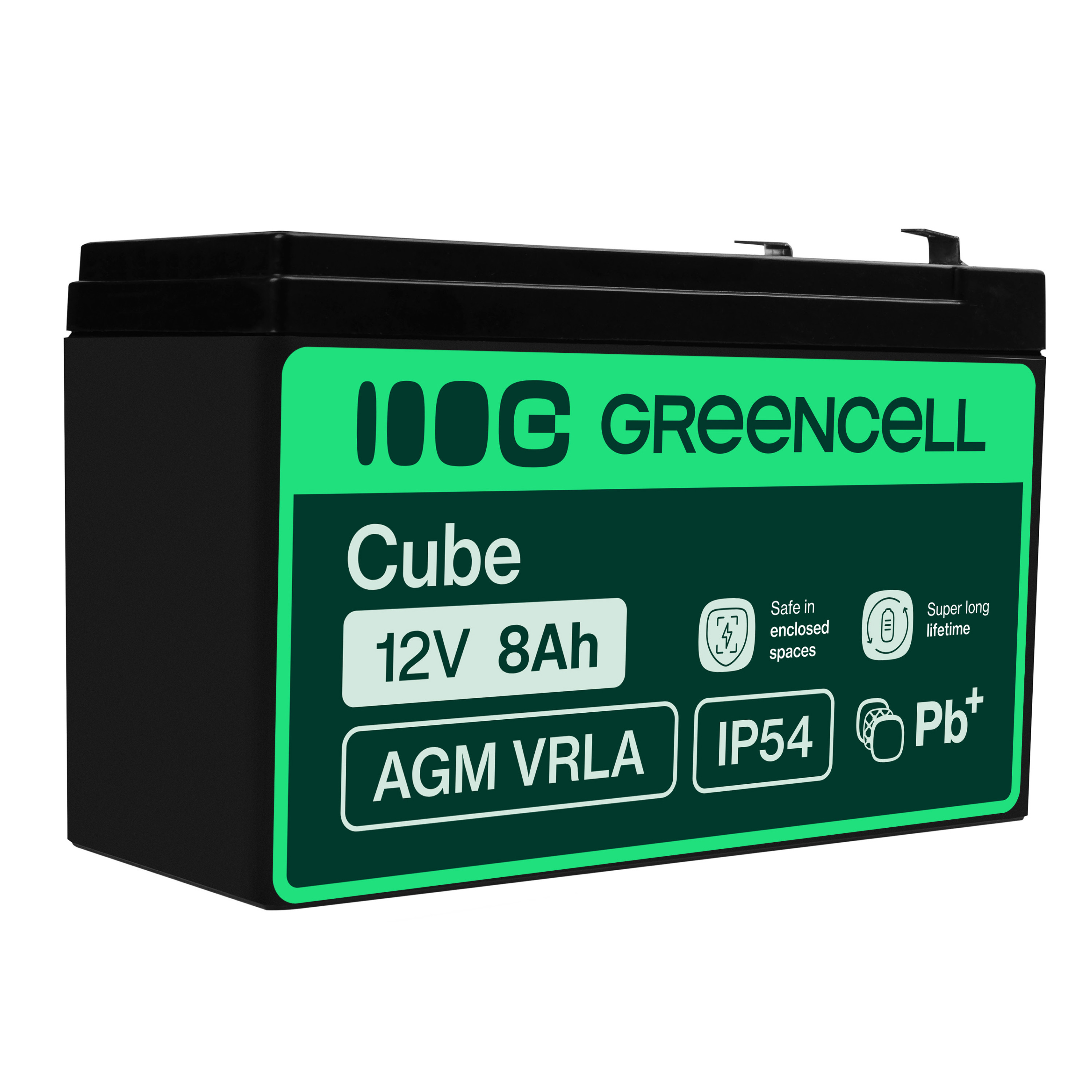 Green Cell AGM Battery 12V 8Ah