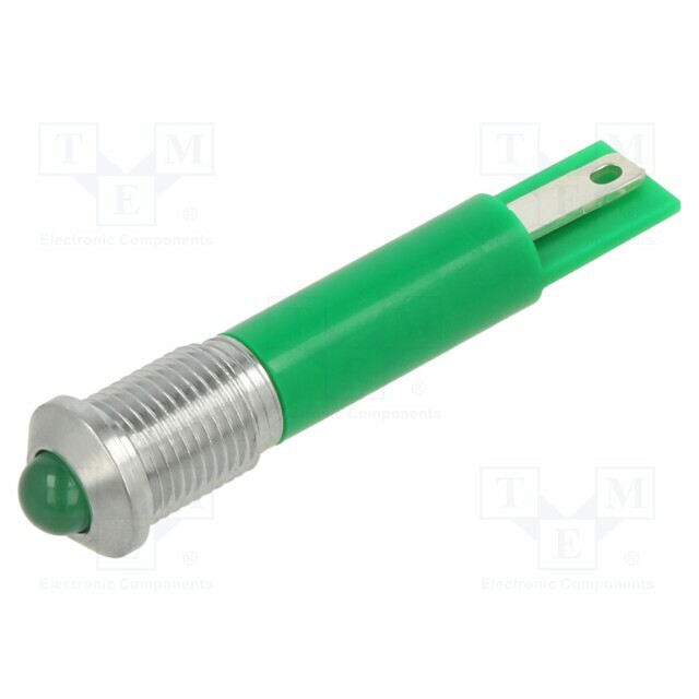 APEM Indicator: LED; prominent; green; Ø8mm