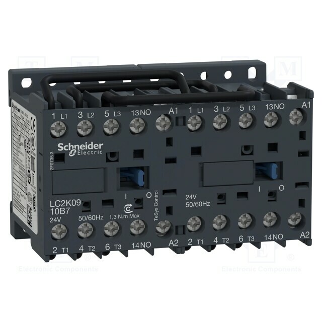 SCHNEIDER ELECTRIC Contactor: 3-pole reversing; NO