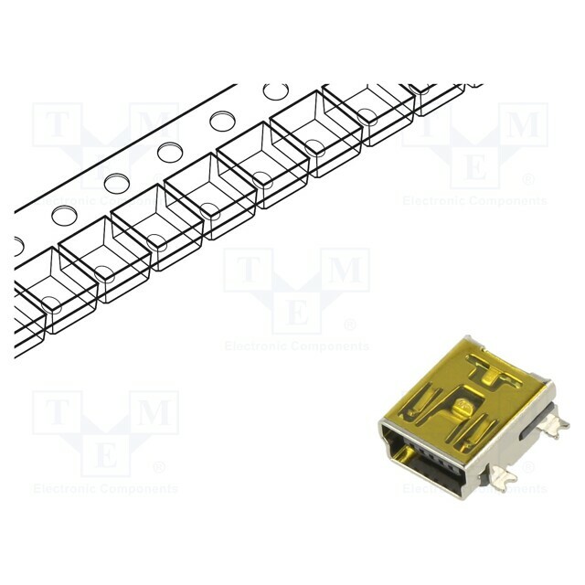 ECE Connector: USB B mini; socket