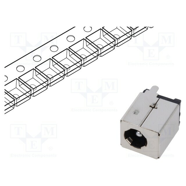 GCT Connector: DC supply; socket; male