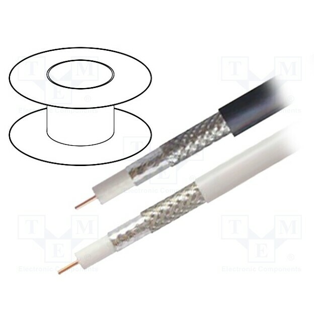 BELDEN Wire: coaxial; H126,RG6; 1x18AWG