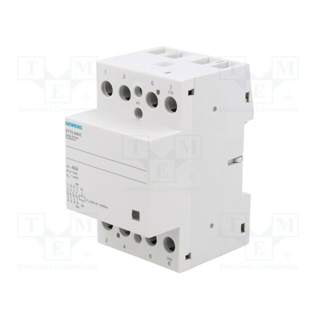 SIEMENS Contactor: 4-pole installation; 40A; 230VAC