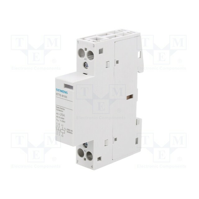 SIEMENS Contactor: 2-pole installation; 25A; 230VAC