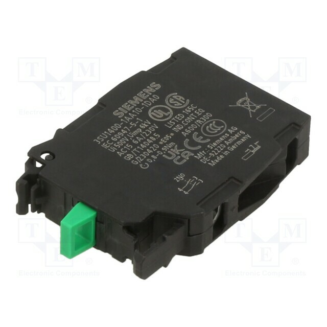 SIEMENS Contact block; 22mm; screw; Contacts: