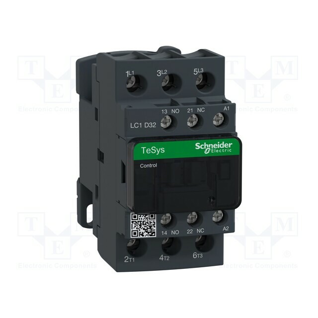 SCHNEIDER ELECTRIC Contactor: 3-pole; NO x3