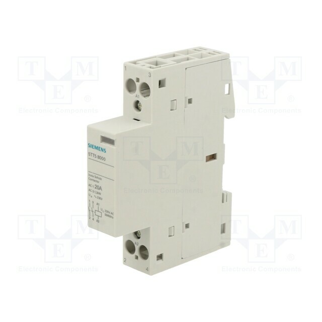 SIEMENS Contactor: 2-pole installation; 20A; 230VAC