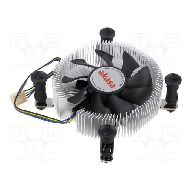 Akasa Active heatsink; 12VDC; aluminium,copper