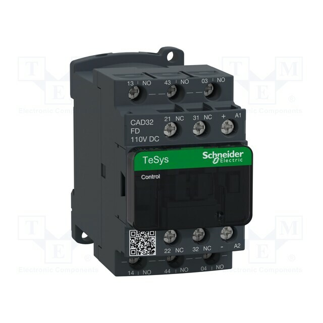 SCHNEIDER ELECTRIC Contactor: 5-pole; NC x2