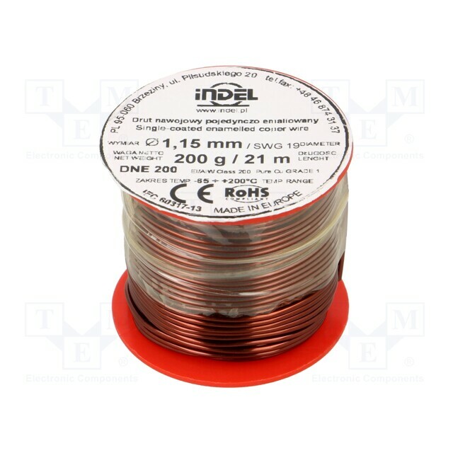 INDEL Coil wire; single coated enamelled