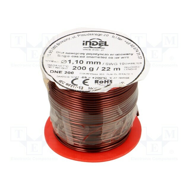 INDEL Coil wire; single coated enamelled