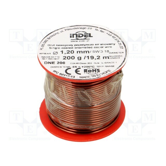 INDEL Coil wire; single coated enamelled