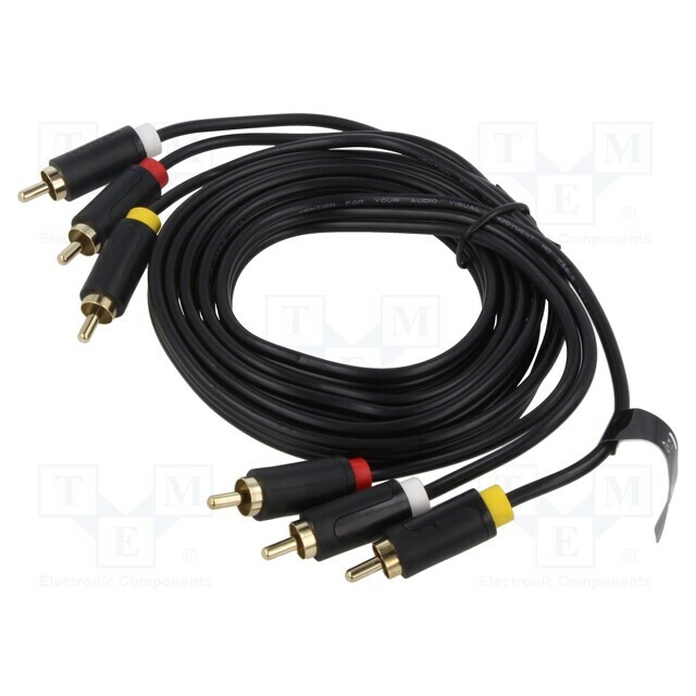 VENTION Cable; RCA plug x3,both
