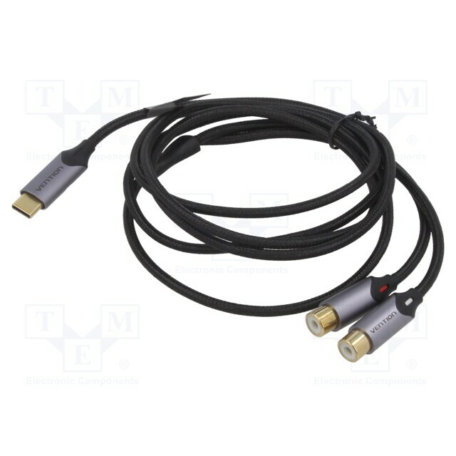 VENTION Cable; RCA socket x2,USB