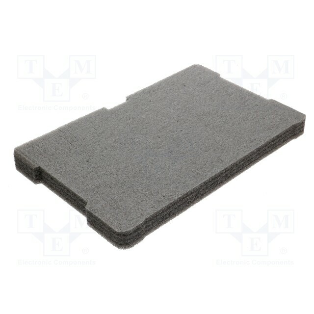 LeanFoam Foam insert; graphite; 500x320x40mm; 2pcs